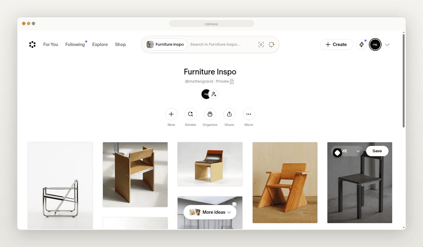 Saving a product from Cosmos with the Aalto extension